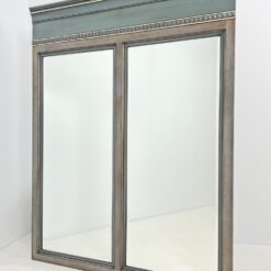 Dvigubas veidrodis sendintame mediniame rėme 6×139,5×174,5 cm