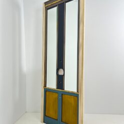 Medinė sendinta sienos apdaila su veidrodžiais 6,5x104x247 cm