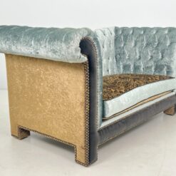 Dvivietė sofa iš kelių spalvų veliūro 113x200x102 cm, 52 cm