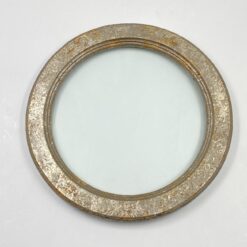 Pakabinamas apvalus sendintas medinis rėmas 2x26x26 cm