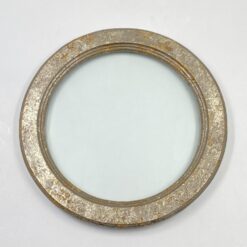 Pakabinamas apvalus sendintas medinis rėmas 2x26x26 cm