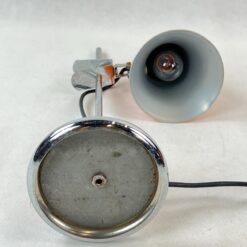 Vintažinis oranžinis reguliuojamo kampo stalinis šviestuvas 26x14x46 cm