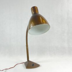 Vintažinis bronzos spalvos reguliuojamas stalinis šviestuvas 31x15x50 cm