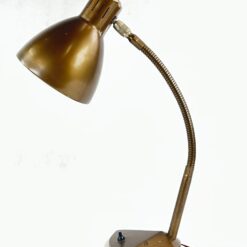 Vintažinis bronzos spalvos reguliuojamas stalinis šviestuvas 31x15x50 cm