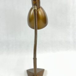 Vintažinis bronzos spalvos reguliuojamas stalinis šviestuvas 31x15x50 cm