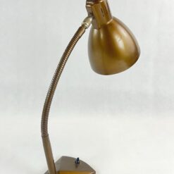 Vintažinis bronzos spalvos reguliuojamas stalinis šviestuvas 31x15x50 cm