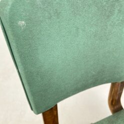 Vintažinė medinė kėdė su dirbtine oda 51,5x42x81,5 cm, 45 cm