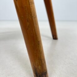 Vintažinė medinė kėdė su dirbtine oda 51,5x42x81,5 cm, 45 cm