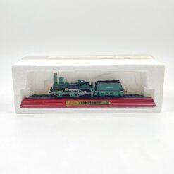Atlas Editions lokomotyvo modeliukas CRAMPTON dėžutėje 6,5x26x9 cm