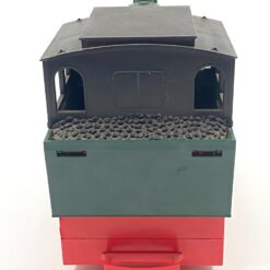 Vintažinis Lehmann LGB 2 dalių rinkinys: lokomotyvas 99 5001 su dėžute 12,5x24x15 cm ir 300 mm 10000×12 vnt. tiesūs bėgiai su dėžute 10,5x36x13,5 cm