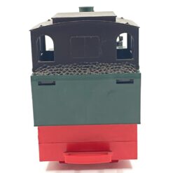 Vintažinis Lehmann LGB 2 dalių rinkinys: lokomotyvas 99 5001 su dėžute 12,5x24x15 cm ir 300 mm 10000×12 vnt. tiesūs bėgiai su dėžute 10,5x36x13,5 cm