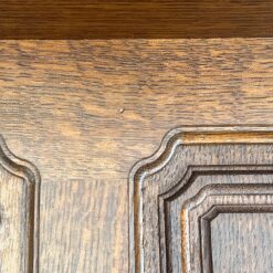 Ąžuolinė sieninė kabykla su penkiais žalvario kabliukais 22x98x33 cm