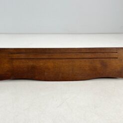 Ąžuolinė sieninė kabykla su penkiais žalvario kabliukais 22x98x33 cm