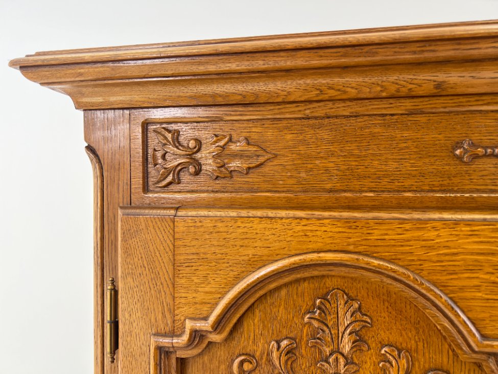 DM0010-komodos-10 Ilga ąžuolinė penkių durų ir penkių stalčių komoda 58x253x158 cm