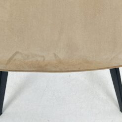 Modernus juodo metalinio rėmo krėslas su veliūru 60x59x86 cm, 50 cm