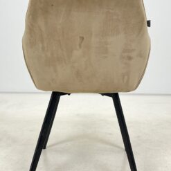 Modernus juodo metalinio rėmo krėslas su veliūru 60x59x86 cm, 50 cm