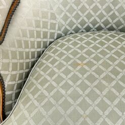 Riešutmedžio rėmo fotelis su gobelenu 80x68x93 cm, 43 cm