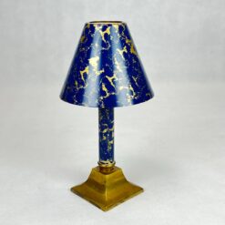 Žalvarinė žvakidė su nuimamu gaubtu 13x13x24 cm