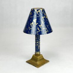 Žalvarinė žvakidė su nuimamu gaubtu 13x13x24 cm