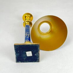 Žalvarinė žvakidė su nuimamu gaubtu 13x13x24 cm