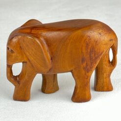 Medinė dramblio statula 4,5x11x7,5 cm