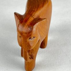 Medinė dramblio statula 4,5x11x7,5 cm