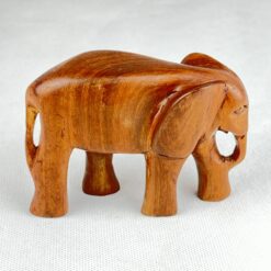 Medinė dramblio statula 4,5x11x7,5 cm