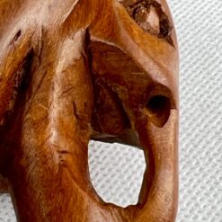 Medinė dramblio statula 4,5x11x7,5 cm