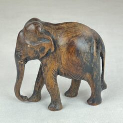 Medinė dramblio statula 6x14x13 cm