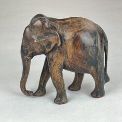 Medinė dramblio statula 6x14x13 cm