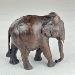 Medinė dramblio statula 6x14x13 cm