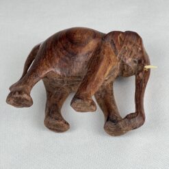 Medinė dramblio statula 5,5×11,5×11 cm