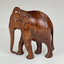 Medinė dramblio statula 5x12x13 cm