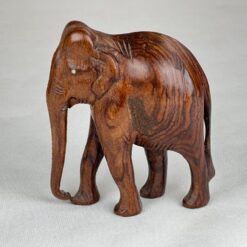 Medinė dramblio statula 5x12x13 cm