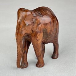 Medinė dramblio statula 5x12x13 cm