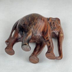 Medinė dramblio statula 5x12x13 cm