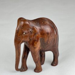 Medinė dramblio statula 5x12x13 cm