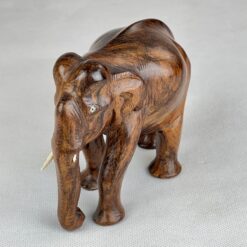 Medinė dramblio statula 7x14x11 cm