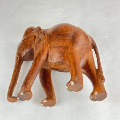 Medinė dramblio statula 9x21x21 cm
