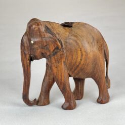 Medinė dramblio statula 5,5x14x13 cm