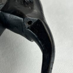 Medinė juodos spalvos dramblio statula 7×19,5×12,5 cm