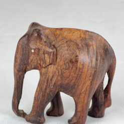 Medinė dramblio statula 5,5×10,5×10,5 cm