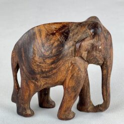 Medinė dramblio statula 5,5×10,5×10,5 cm