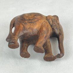 Medinė dramblio statula 5,5×10,5×10,5 cm