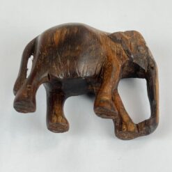 Medinė dramblio statula 3,5×6,5×5,5 cm