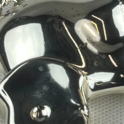 Sidabruoto metalo dramblio statula 2,5x9x5,5 cm