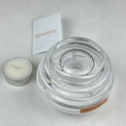 Krištolinė “Nachtmann” žvakidė originalioje dėžutėje 10x10x8,5 cm