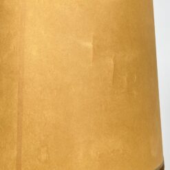 Ąžuolinis pastatomas šviestuvas kreminės spalvos gaubtu 49x49x177 cm