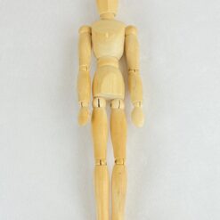 Medinė statula – dailininko manekenas 5x8x31 cm