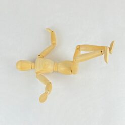 Medinė statula – dailininko manekenas 5x8x31 cm